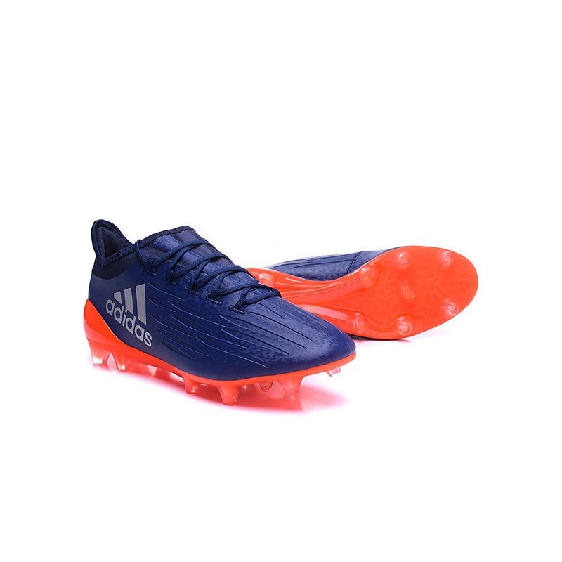 chaussure de foot adidas bleu et orange