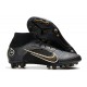 Nike Mercurial Superfly 8 Elite AG-PRO Noir Or Métallique Argent Métallique