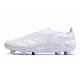 Crampons adidas Predator Elite Laceless FG Blanc Argent Mét