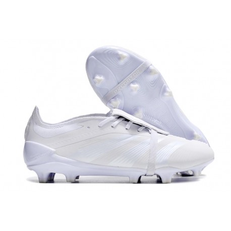 adidas Predator Elite Tongue FG Blanc Argent Mét