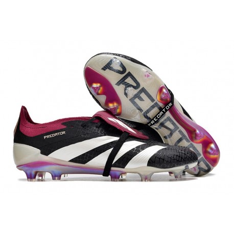 adidas Predator Elite Tongue FG Noir Blanc Violet