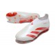 Crampons adidas Predator Elite Laceless FG Blanc Rouge