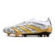 Crampons adidas Predator Elite Laceless FG Blanc Or Gris