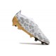 Crampons adidas Predator Elite Laceless FG Blanc Or Gris