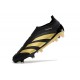 Crampons adidas Predator Elite Laceless FG Noir Or