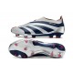 Crampons adidas Predator Elite Laceless FG Argent Noir Rouge