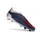 Crampons adidas Predator Elite Laceless FG Argent Noir Rouge