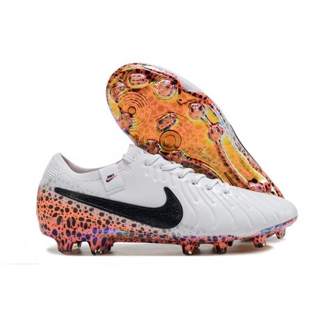 Nike Tiempo Legend X Elite FG Neuf Blanc Noir Orange