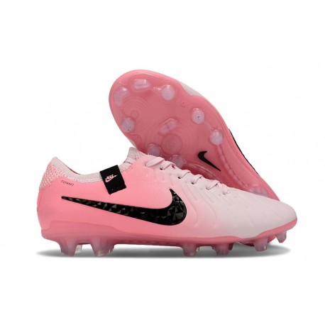 Nike Tiempo Legend X Elite FG Neuf Rose Mousse Noir