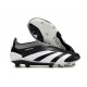 Crampons adidas Predator Elite Laceless FG Noir Blanc