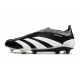 Crampons adidas Predator Elite Laceless FG Noir Blanc