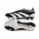 Crampons adidas Predator Elite Laceless FG Noir Blanc