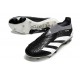 Crampons adidas Predator Elite Laceless FG Noir Blanc