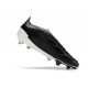 Crampons adidas Predator Elite Laceless FG Noir Blanc