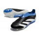 Crampons adidas Predator Elite Laceless FG Noir Blanc Bleu