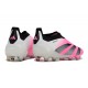 Crampons adidas Predator Elite Laceless FG Rose Blanc Noir