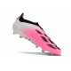 Crampons adidas Predator Elite Laceless FG Rose Blanc Noir