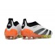 Crampons adidas Predator Elite Laceless FG Blanc Noir Orange