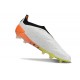 Crampons adidas Predator Elite Laceless FG Blanc Noir Orange