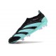 Crampons adidas Predator Elite Laceless FG Noir Bleu