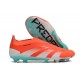 Crampons adidas Predator Elite Laceless FG Rouge Blanc Bleu