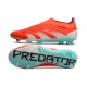 Crampons adidas Predator Elite Laceless FG Rouge Blanc Bleu