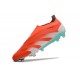 Crampons adidas Predator Elite Laceless FG Rouge Blanc Bleu