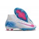 Crampon Nike Zoom Mercurial Superfly X Elite FG Blanc Bleu Rose