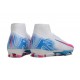 Crampon Nike Zoom Mercurial Superfly X Elite FG Blanc Bleu Rose