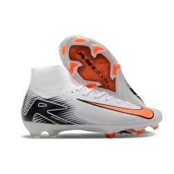 Crampon Nike Zoom Mercurial Superfly X Elite FG Blanc Orange Noir