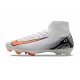 Crampon Nike Zoom Mercurial Superfly X Elite FG Blanc Orange Noir