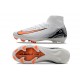 Crampon Nike Zoom Mercurial Superfly X Elite FG Blanc Orange Noir