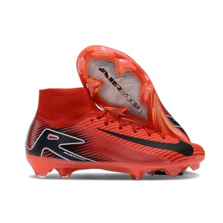 Crampon Nike Zoom Mercurial Superfly X Elite FG Rouge Noir