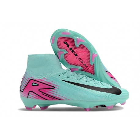 Crampon Nike Zoom Mercurial Superfly X Elite FG Vert Noir Rose