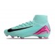 Crampon Nike Zoom Mercurial Superfly X Elite FG Vert Noir Rose