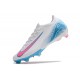 Nike Air Zoom Mercurial Vapor XVI Elite FG Blanc Bleu Rose