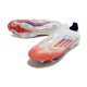 Chaussure adidas F50+ Laceless FG Advancement - Blanc Rouge Bleu