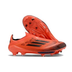 Chaussure adidas F50+ Laceless FG Rouge Noir