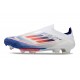 Chaussure adidas F50+ Laceless FG Advancement - Blanc Rouge Bleu