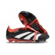 adidas Predator Elite Tongue FG Nouveau Noir Blanc Rouge Solaire