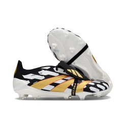 adidas Predator Elite Tongue FG Nouveau Noir Blanc Or