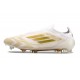 Crampons adidas F50 Elite Laceless FG Day Spark - Blanc Doré