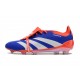 adidas Predator Elite Tongue FG Bleu Lucide Blanc Ftwr Rouge Solaire