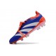 adidas Predator Elite Tongue FG Bleu Lucide Blanc Ftwr Rouge Solaire