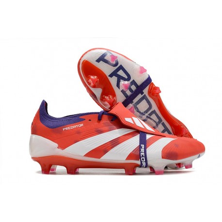 adidas Predator Elite Tongue FG Nouveau Rouge Blanc