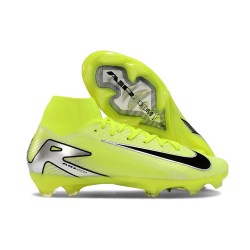 Crampon Nike Zoom Mercurial Superfly X Elite FG Volt Noir Argent