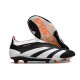 Crampons adidas Predator Elite Laceless FG Noir Blanc Orange