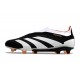 Crampons adidas Predator Elite Laceless FG Noir Blanc Orange