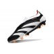 Crampons adidas Predator Elite Laceless FG Noir Blanc Orange