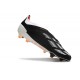 Crampons adidas Predator Elite Laceless FG Noir Blanc Orange